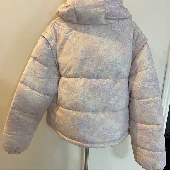 Core 10 Women's Insulated Puffer Jacket Cropped Pink Size L NWT - Picture 6 of 9